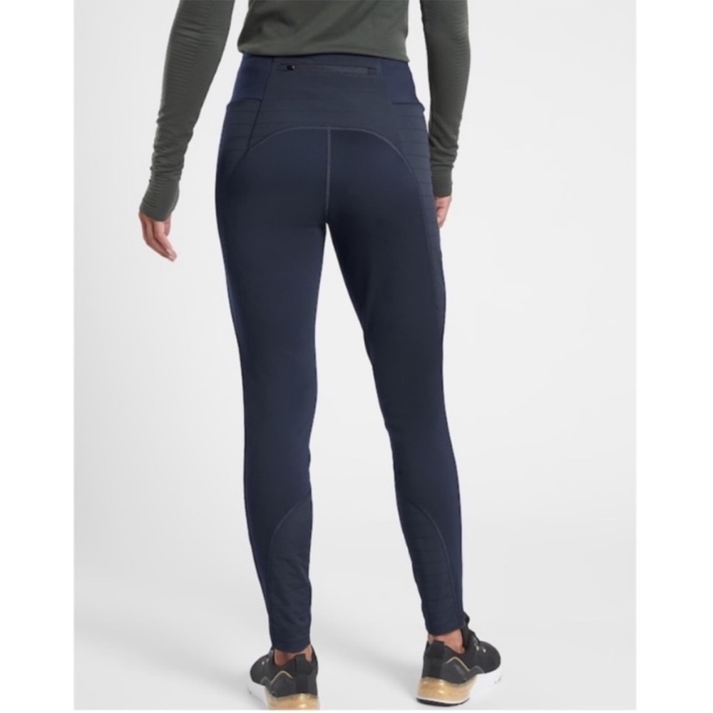 Athleta Peak Hybrid Fleece Tight Navy Size XS - Picture 2 of 16
